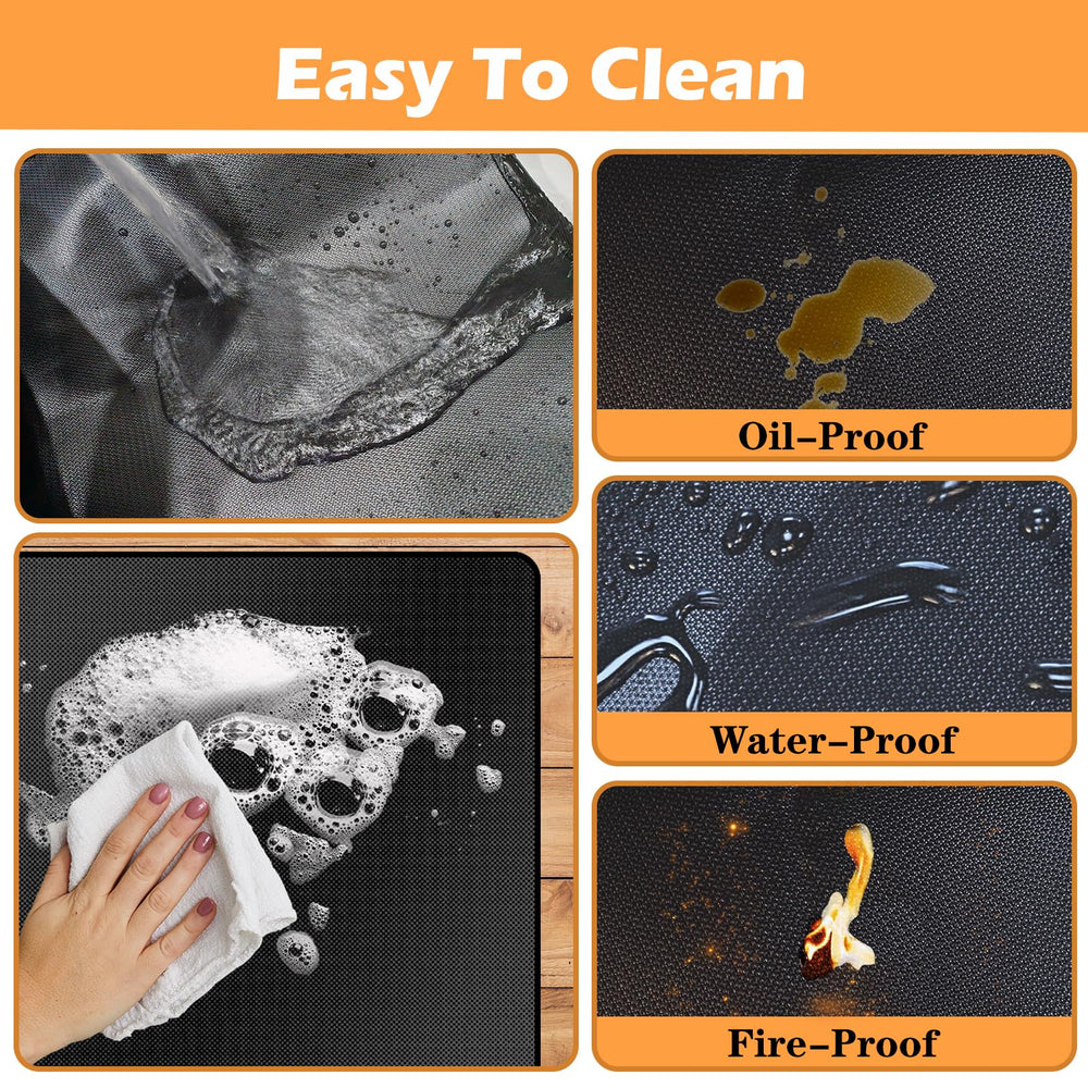 Demiwise mat protecting wooden deck from stains and scorch marks