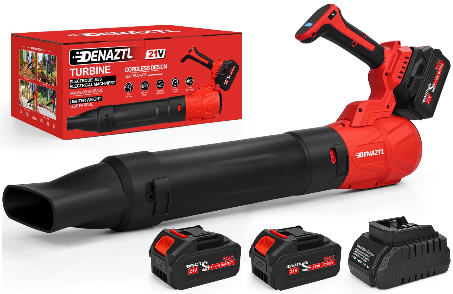 Denaztl front view with nozzle showing compact design and easy handling
