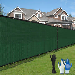 DenForste front view of folded privacy screen showing compact packaging and benefits