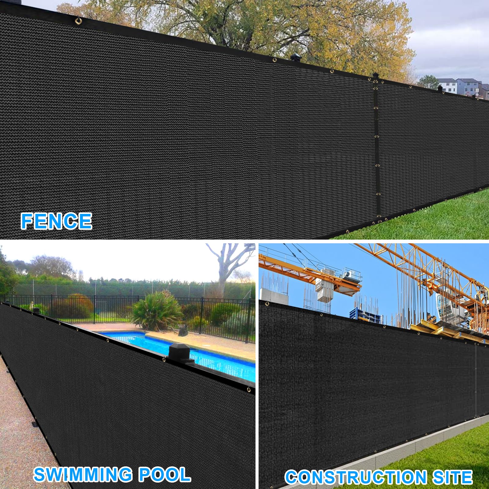 DenForste HDPE weave texture close-up showing breathable fabric and UV protection