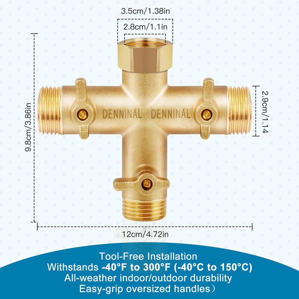 Denninal lifestyle backyard watering setup showing simultaneous hose use and time savings
