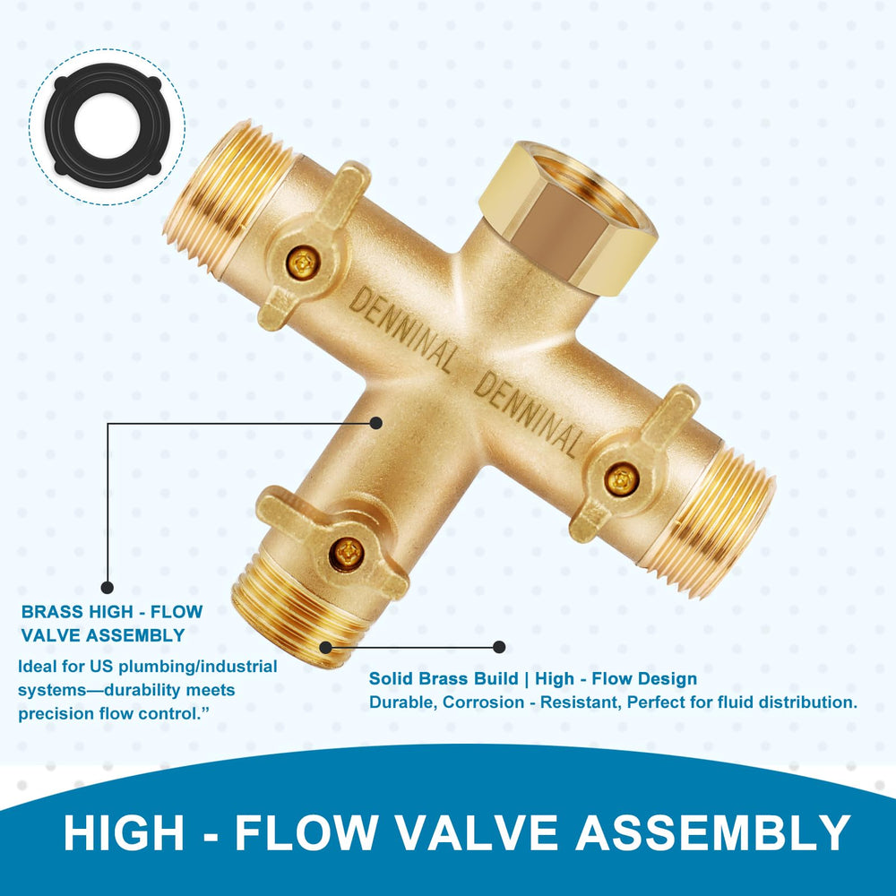 Denninal metal handle close-up demonstrating smooth control and durable operation