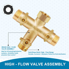 Denninal metal handle close-up demonstrating smooth control and durable operation