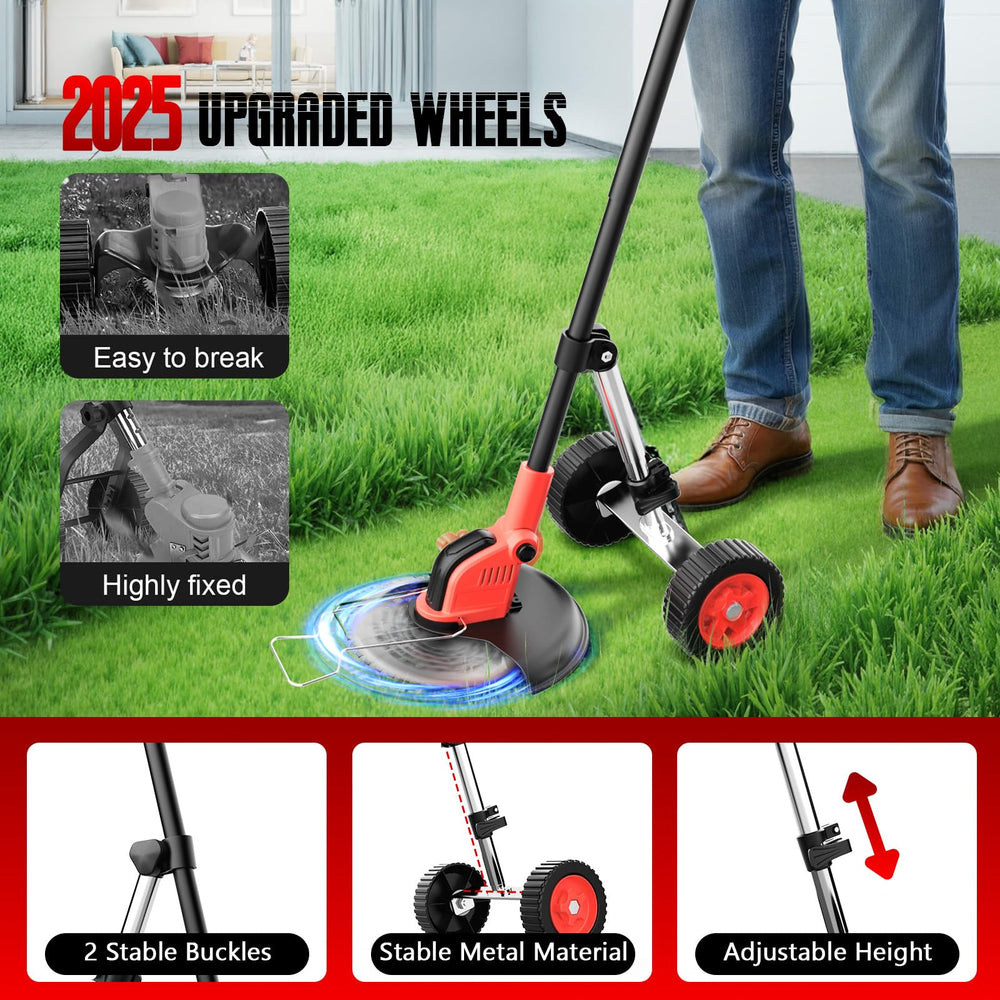 denqir in use wheeled trimming reducing shoulder strain and saving time