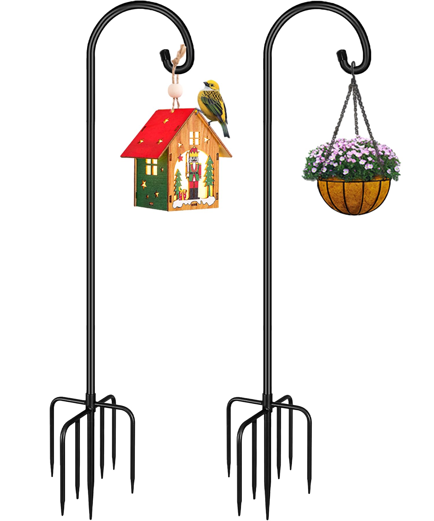 Derkniel two-pack front view showing complete shepherd hooks and compact packaging benefit