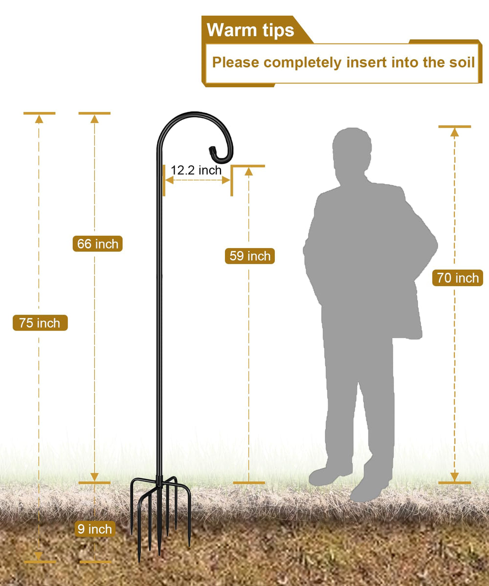 Derkniel metal pole connection showing adjustable height and easy tightening benefit