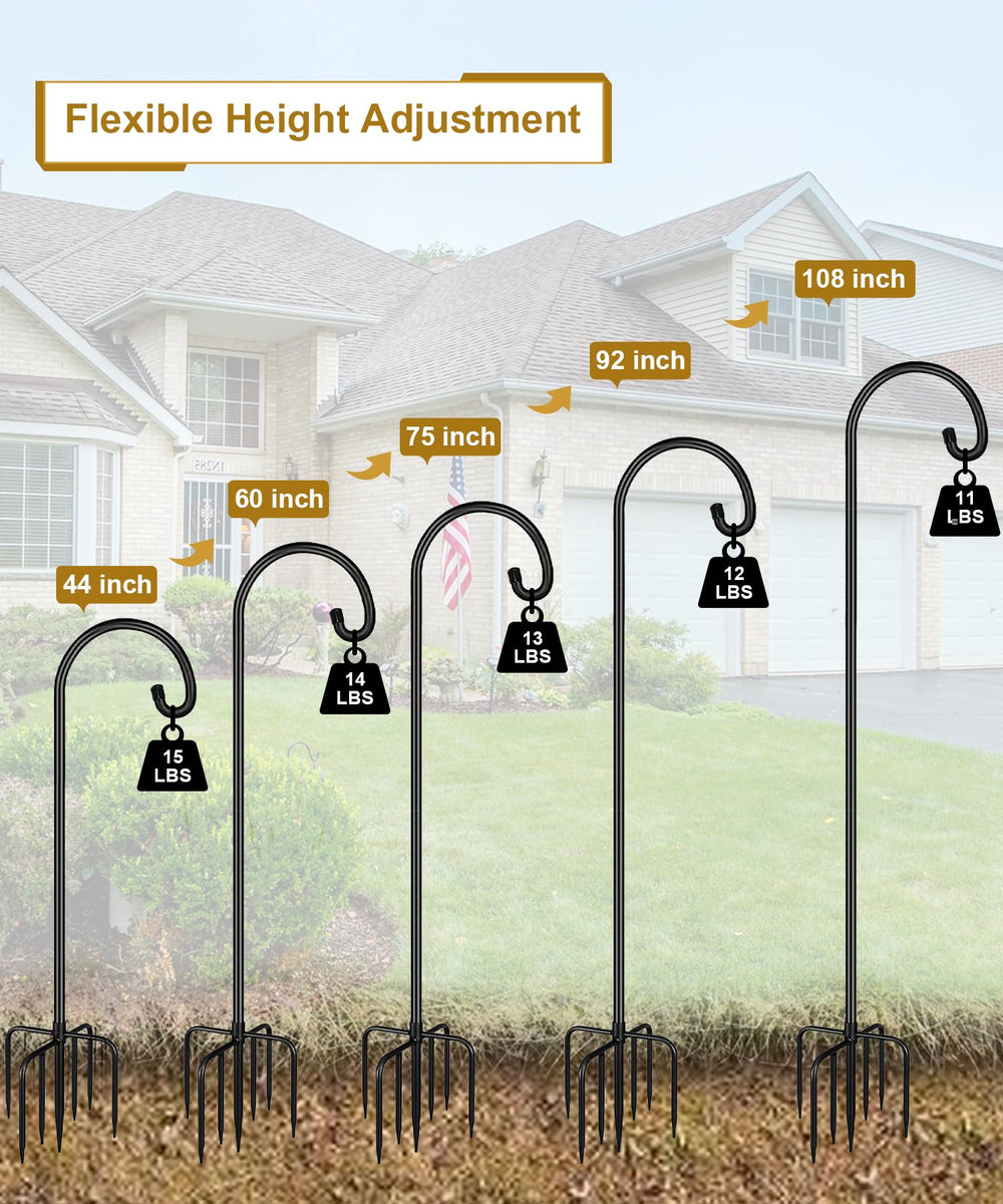Derkniel height adjustment detail demonstrating easy 44 to 60 inch telescoping flexibility