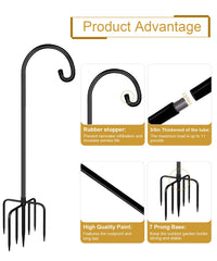 Derkniel holding bird feeder in garden demonstrating secure hanging and better bird viewing