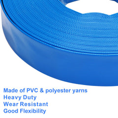 DERPIPE close-up of reinforced PVC weave demonstrating durability and leak resistance