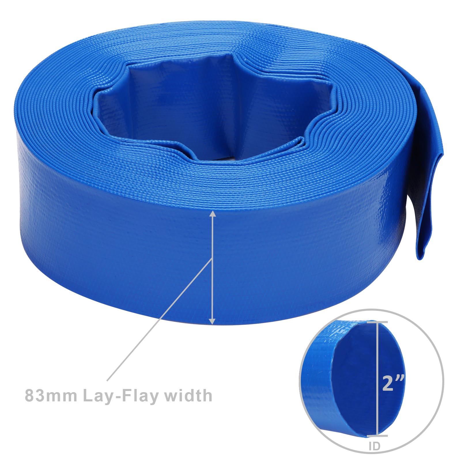 DERPIPE close-up of polyester weave and PVC jacket highlighting abrasion resistance benefit