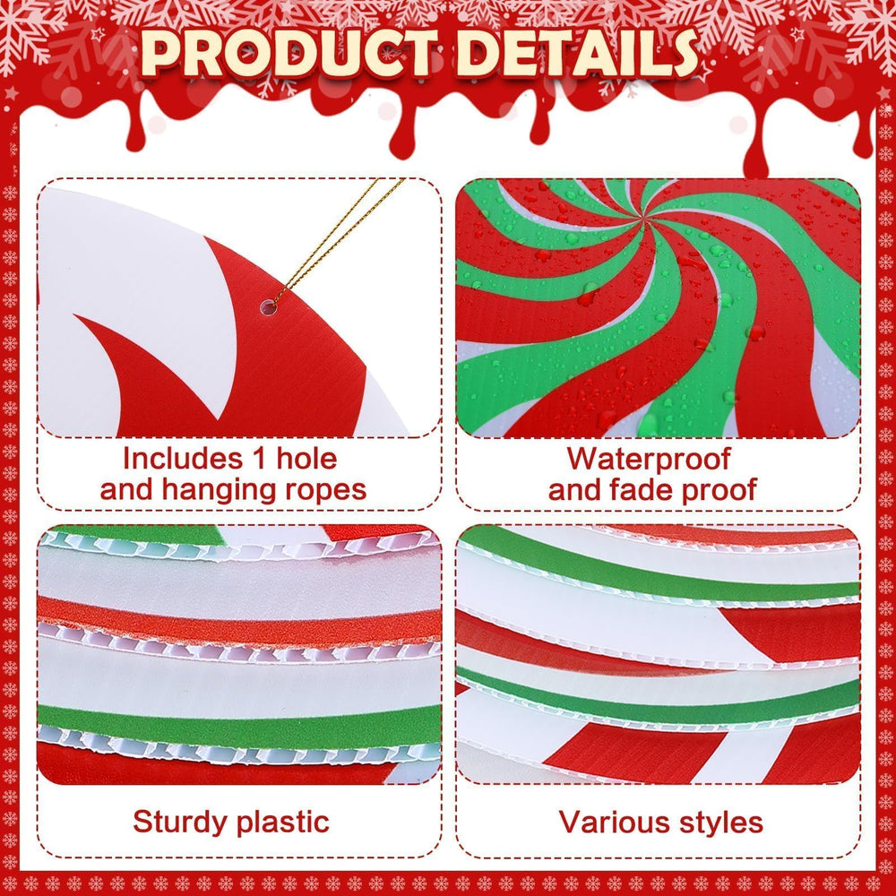DERTE yard scene with ornaments enhancing outdoor holiday decorations and visibility