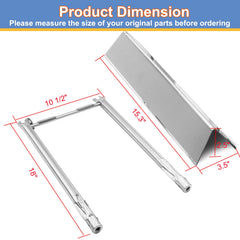 Derurizy close-up of stainless burner flame ports for reliable flames