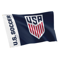 Desert Cactus flag front view showing bold USMNT design and fan appeal