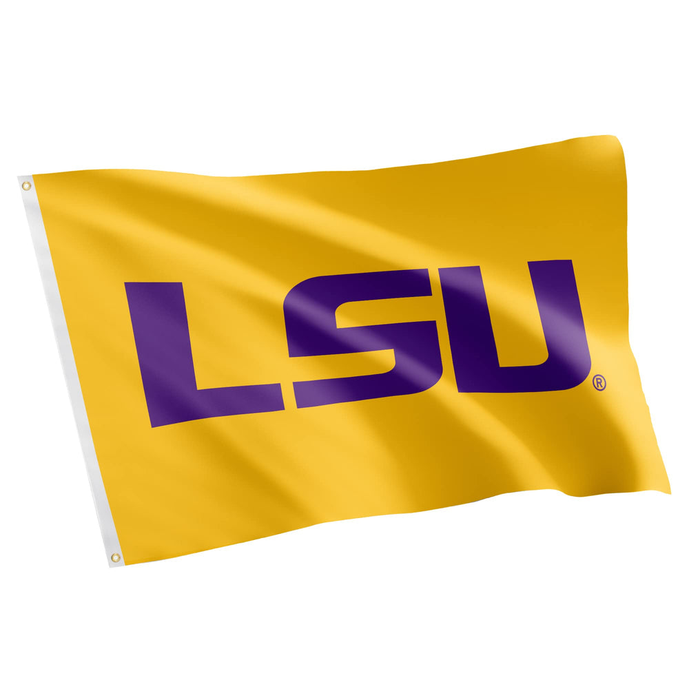 Desert Cactus LSU flag front view showing vibrant logo and colors, durable display