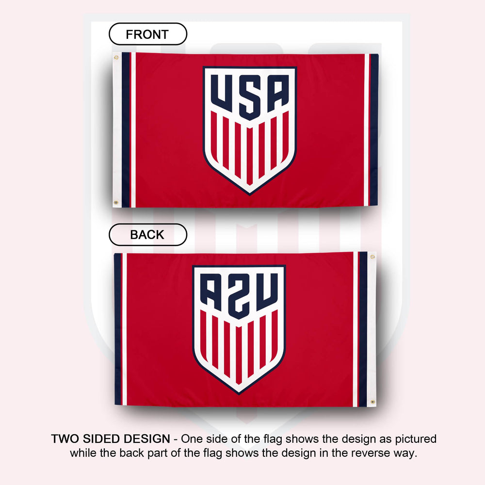 Desert Cactus flag reverse view showing mirrored design and consistent team branding