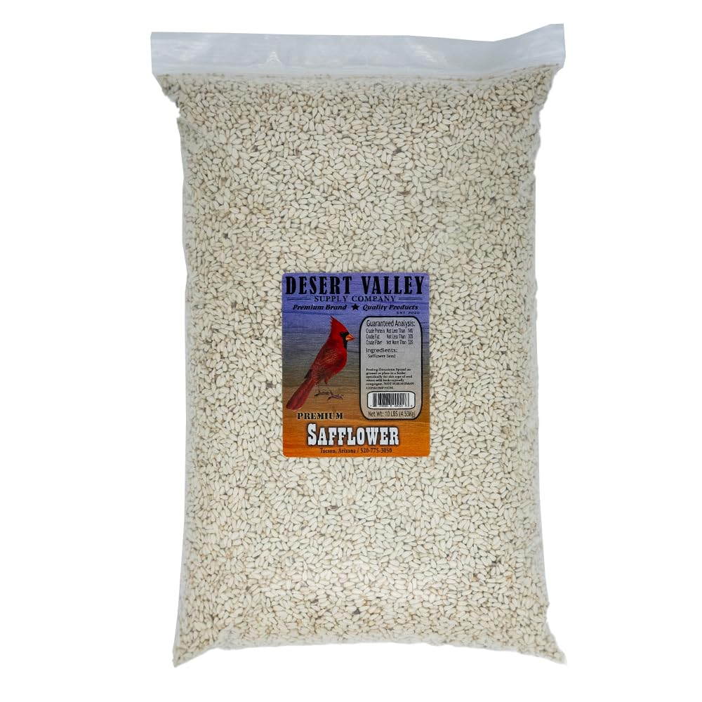 Desert Valley front packaging showing resealable 10 lb bag and label benefits