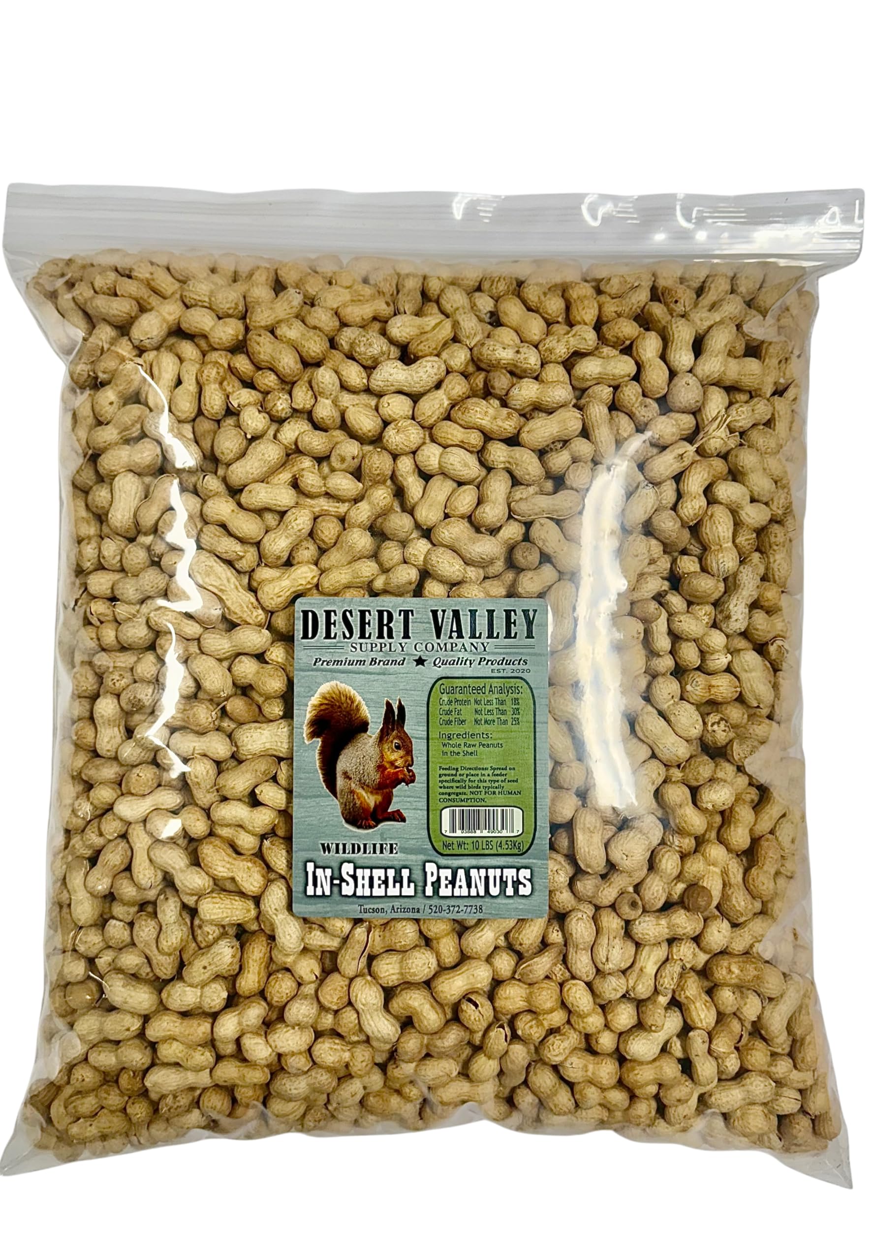 Desert Valley Supply front packaging 10 lb bag showing product and benefit of bulk feed