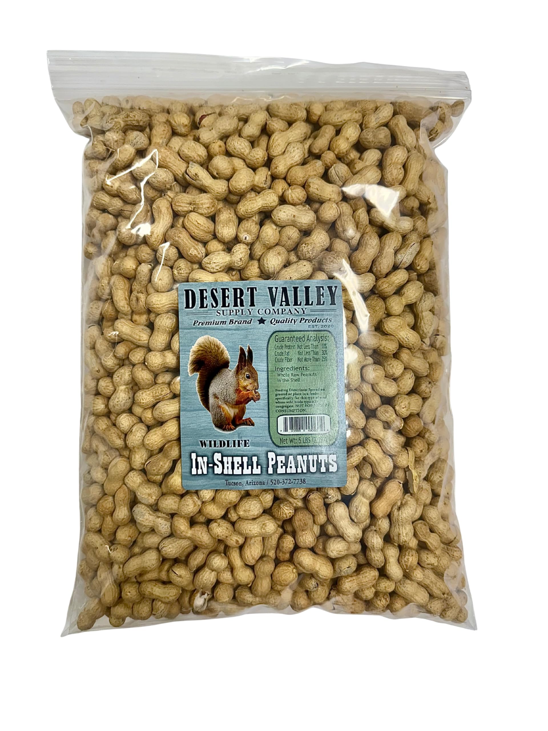Desert Valley Supply front packaging showing 5 lb bag and brand benefit