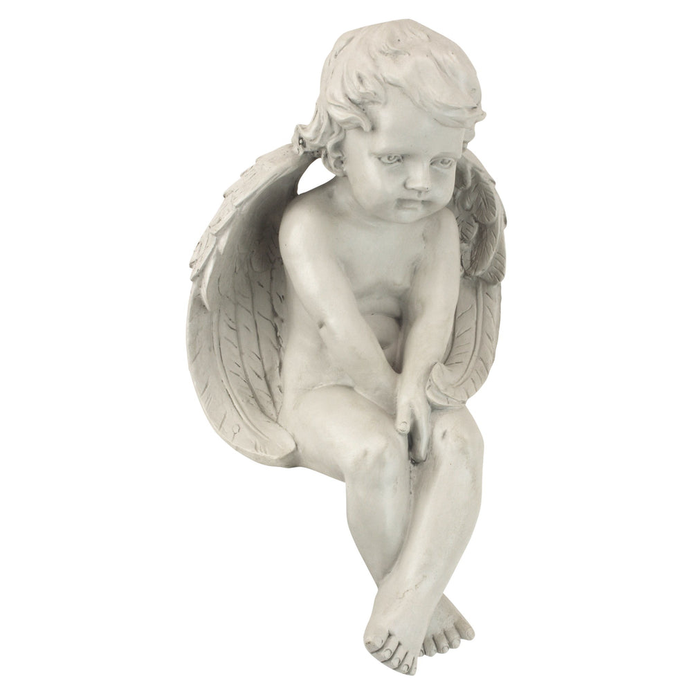 Design Toscano front view of angel statue showing serene pose and decorative appeal