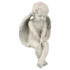 Design Toscano front view of angel statue showing serene pose and decorative appeal
