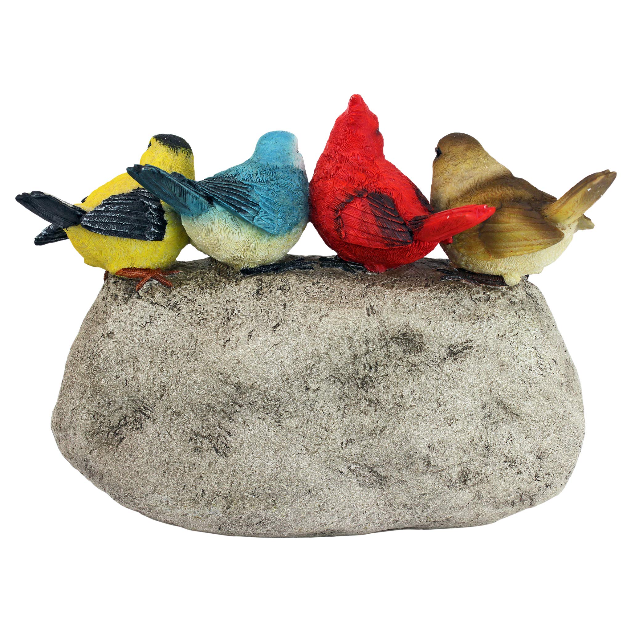 Design Toscano close-up of bird feathers showing hand-painted texture and detail
