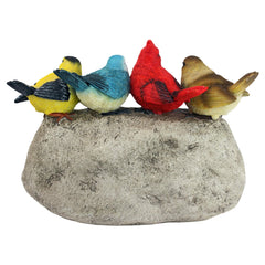 Design Toscano close-up of bird feathers showing hand-painted texture and detail