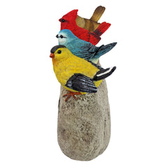 Design Toscano three-quarter view highlighting sculpted bird grouping and balance