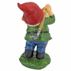 Design Toscano side profile showing Bogey Burt texture and sturdy stone-resin body