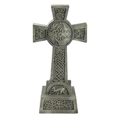Design Toscano close-up of intricate Celtic knotwork detail highlighting craftsmanship benefit
