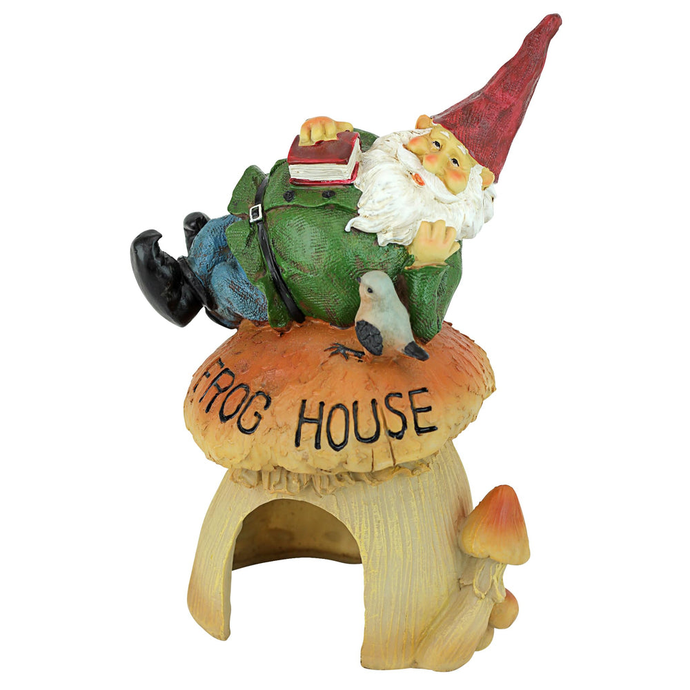 Design Toscano closeup of gnome face paint showing hand-painted charm and color