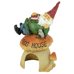 Design Toscano closeup of gnome face paint showing hand-painted charm and color