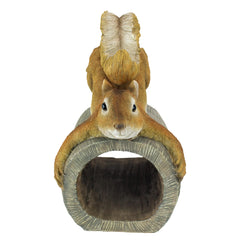 Design Toscano close-up of tail texture showing handcrafted stone-resin detail