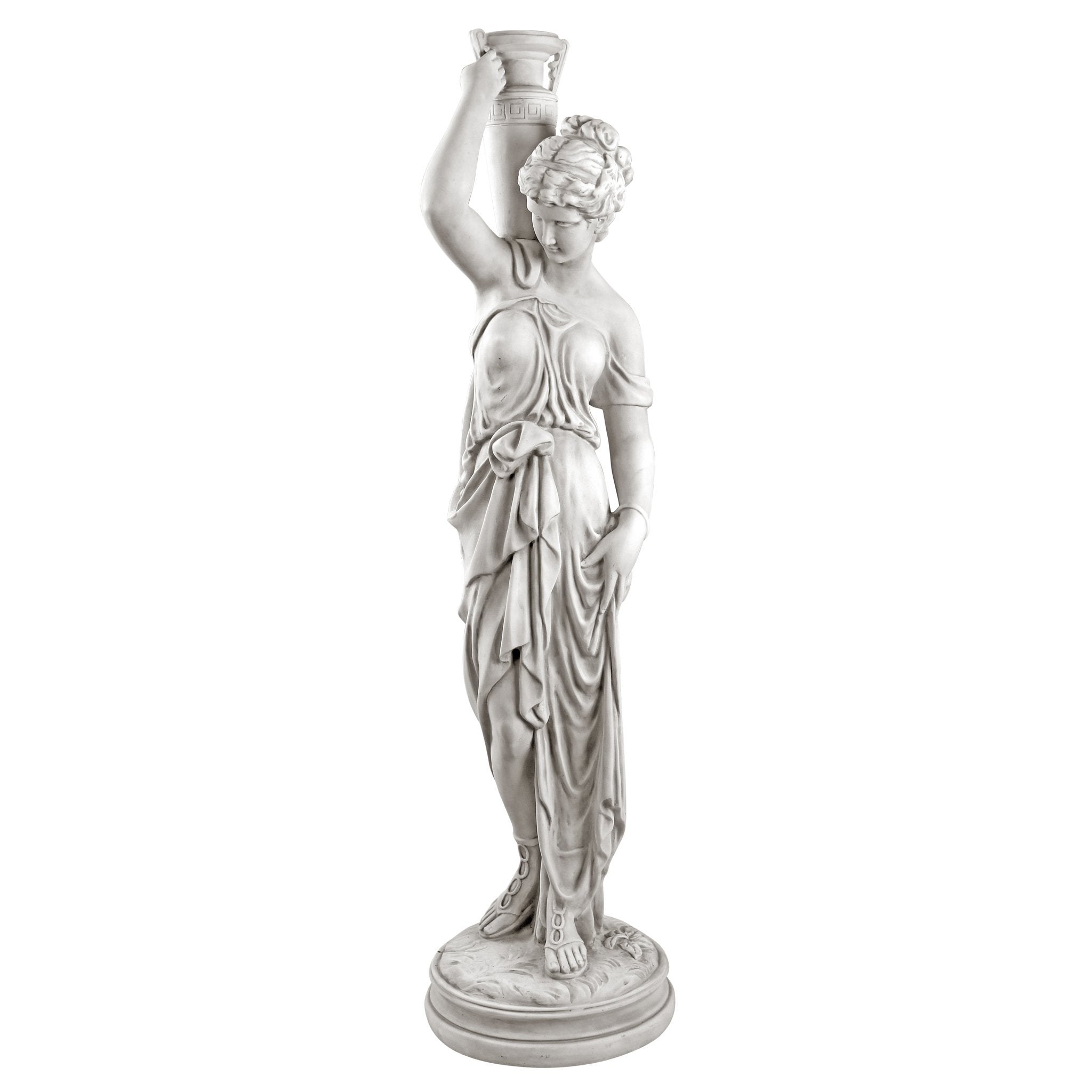 Design Toscano close-up of Dione face detail highlighting sculpted expression and elegance
