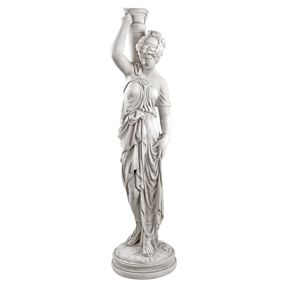 Design Toscano close-up of Dione face detail highlighting sculpted expression and elegance