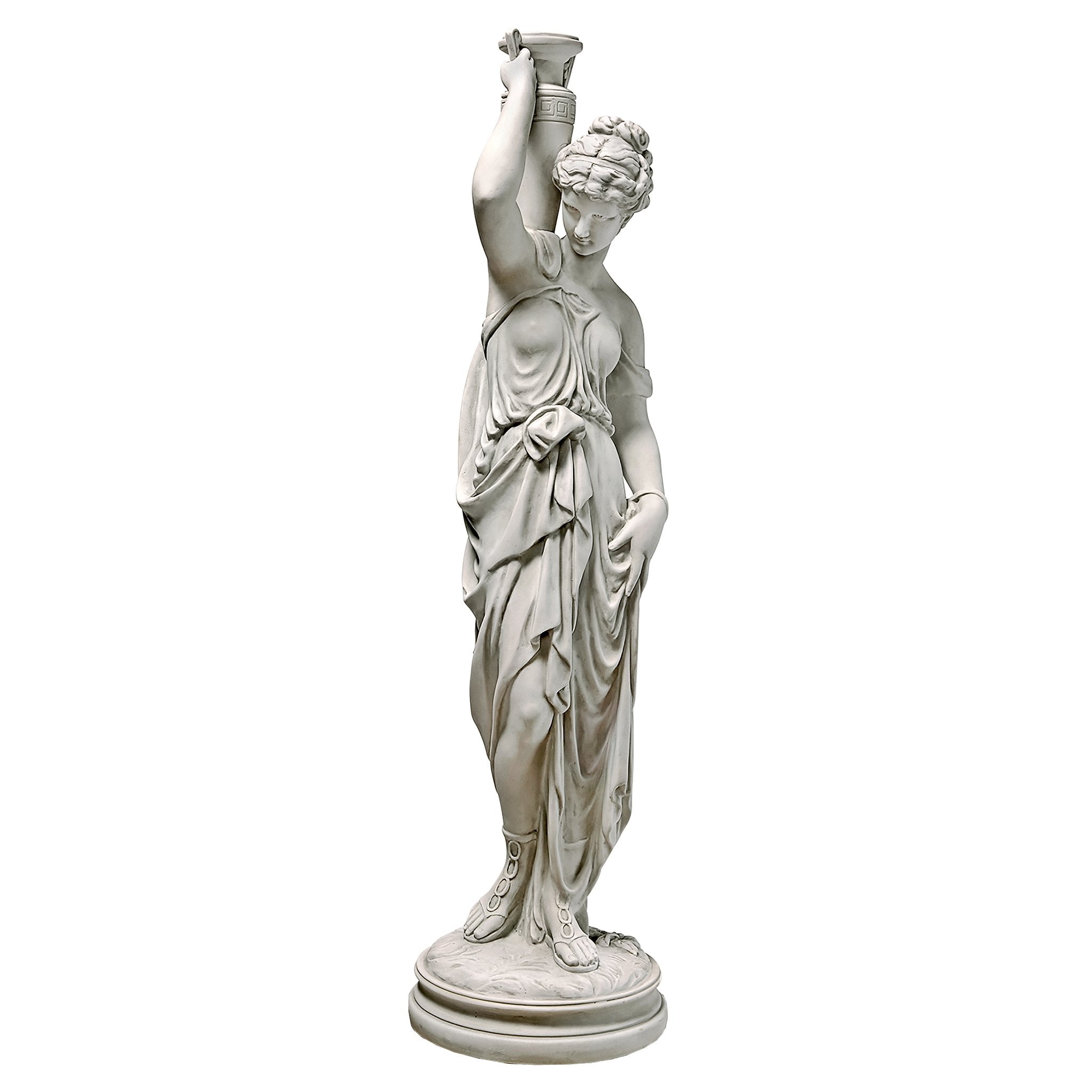 Design Toscano front view of Dione statue showing classical form and garden impact