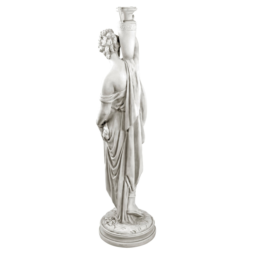 Design Toscano side profile of statue placed in garden illustrating graceful pose benefit