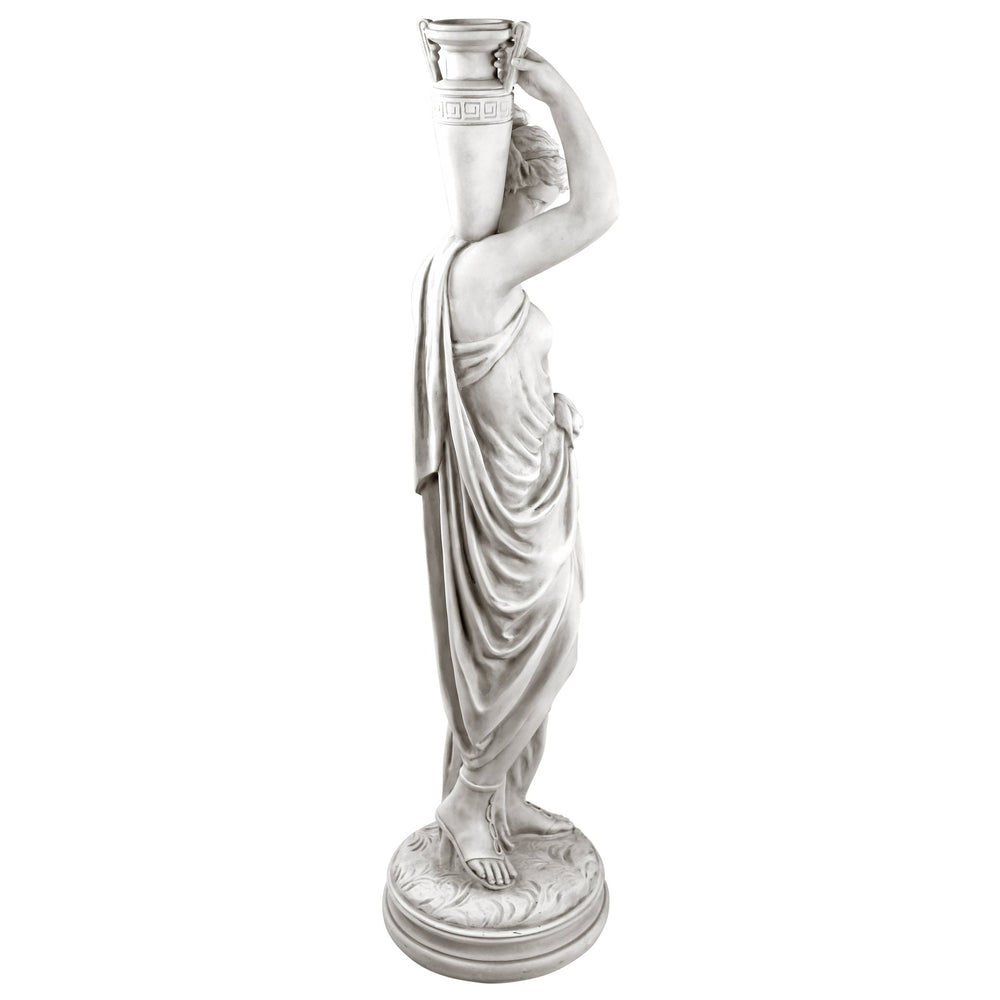 Design Toscano detail of urn and drapery showing texture and historic styling benefit