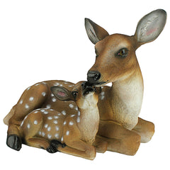 Design Toscano close-up of deer eyes highlighting hand-painted realism and expression