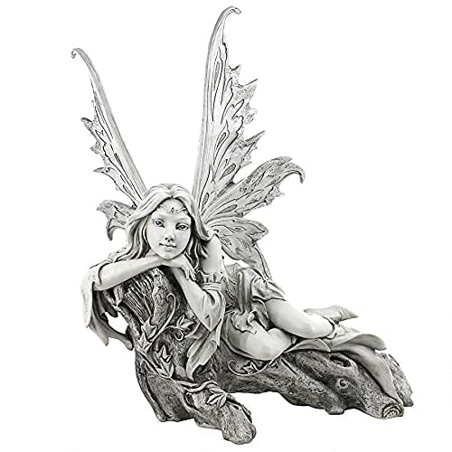 Design Toscano close-up of sculpted wings illustrating fine feather detail