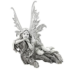Design Toscano close-up of sculpted wings illustrating fine feather detail