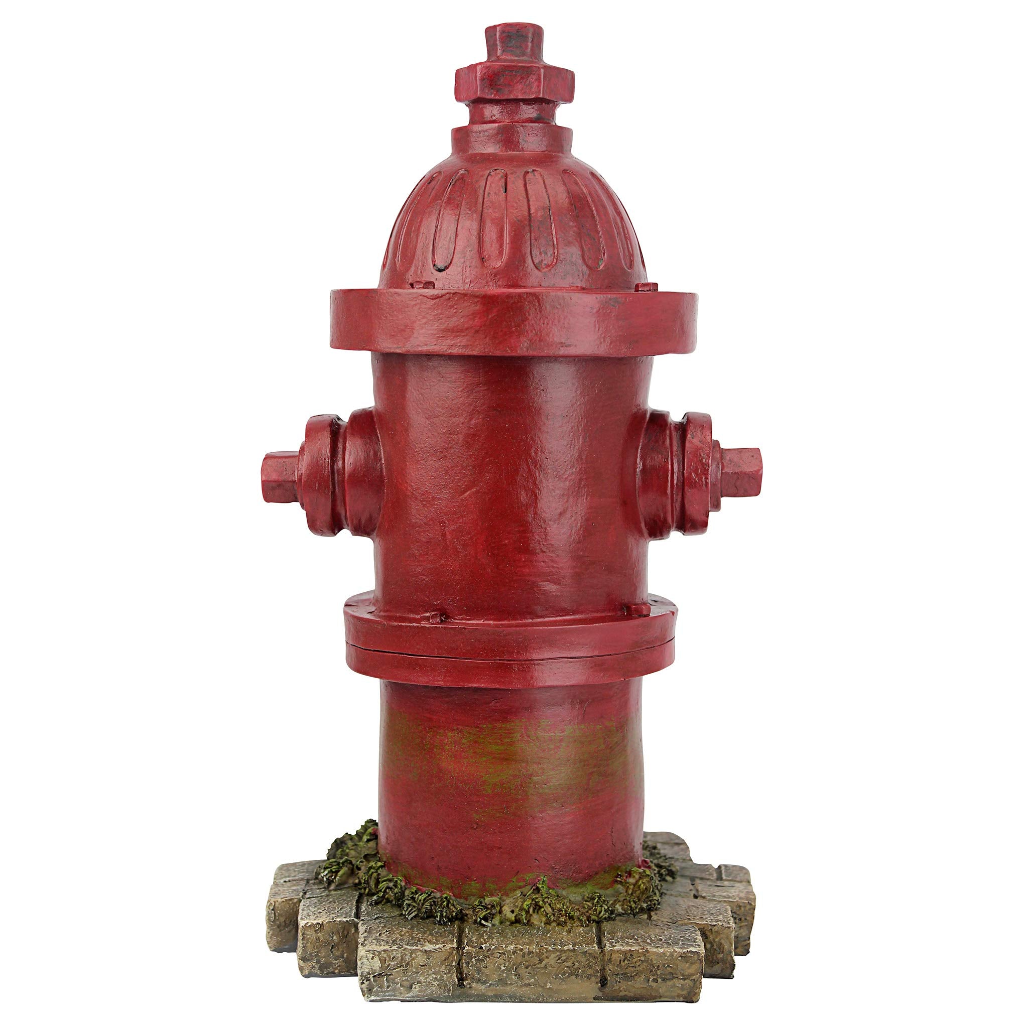 Design Toscano base detail with brick and grass sculpting for added realism benefit