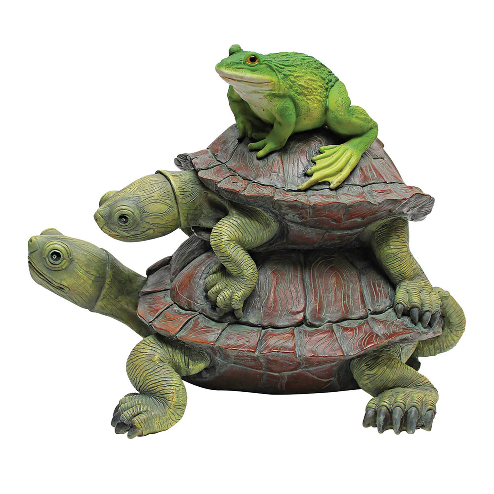 Design Toscano frog and turtles front view showing realistic detail and garden charm