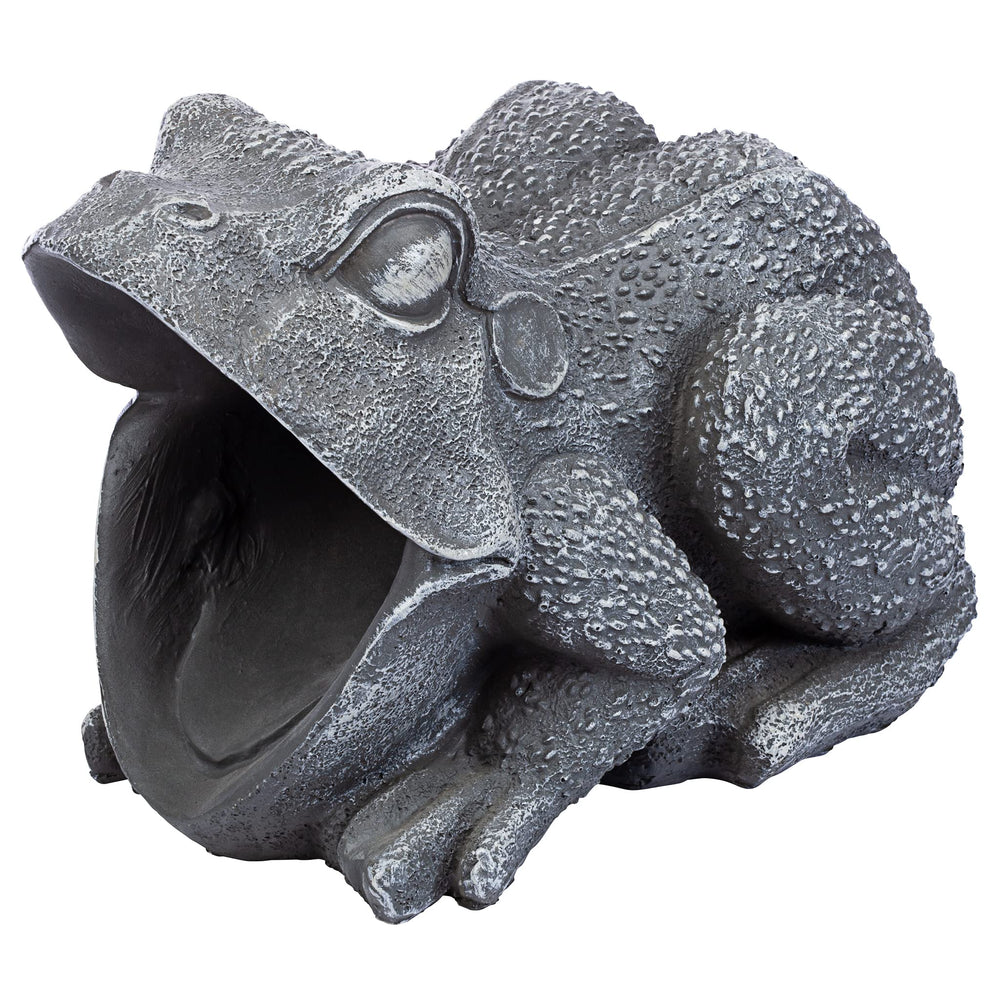 Design Toscano frog rear opening detail fits standard downspouts