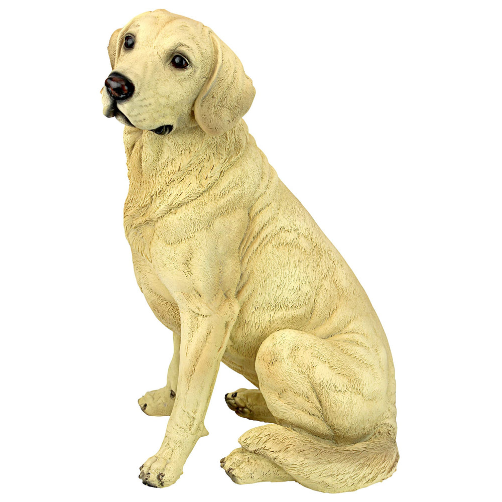 Design Toscano Golden Labrador close-up of face detailing for realistic expression