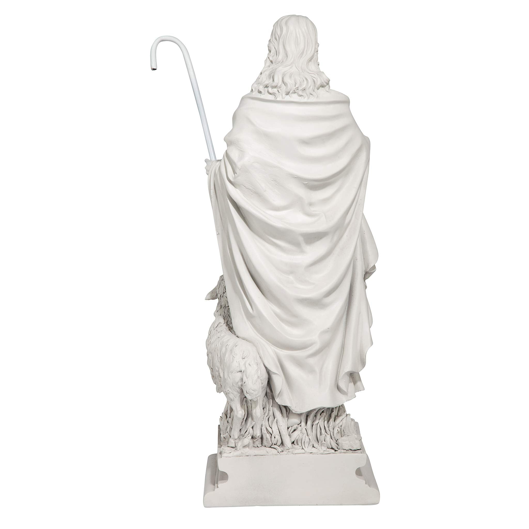 Design Toscano side profile showing silhouette and garden placement benefit