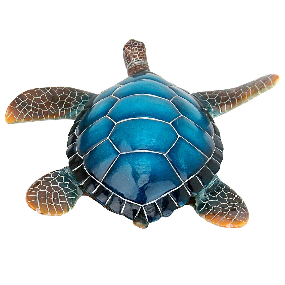 Design Toscano turtle on patio showing how it enhances outdoor decor