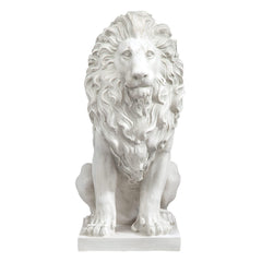 Design Toscano lion close-up of face detail showing realistic expression and texture