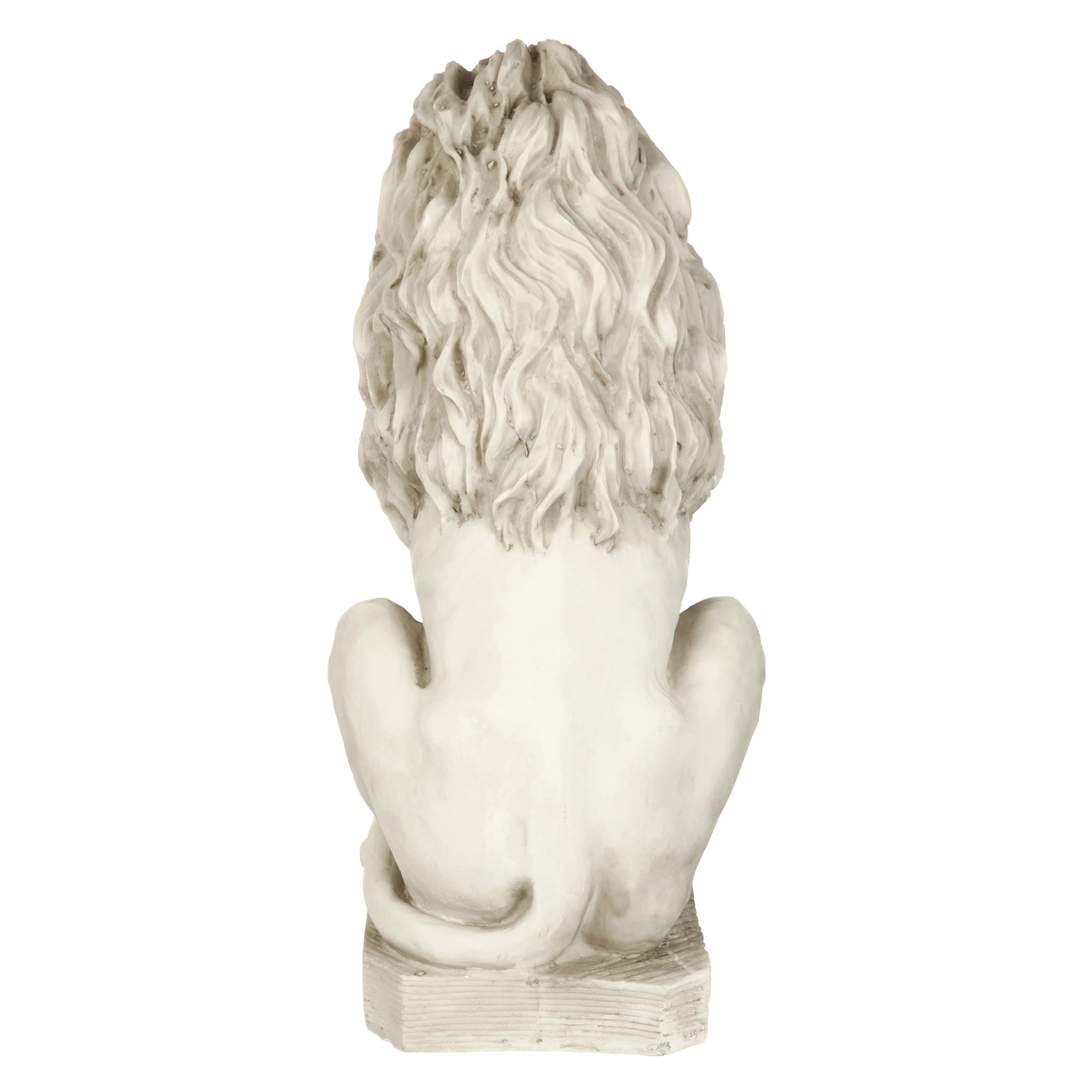 Design Toscano statue in garden demonstrating weathered charm and integration