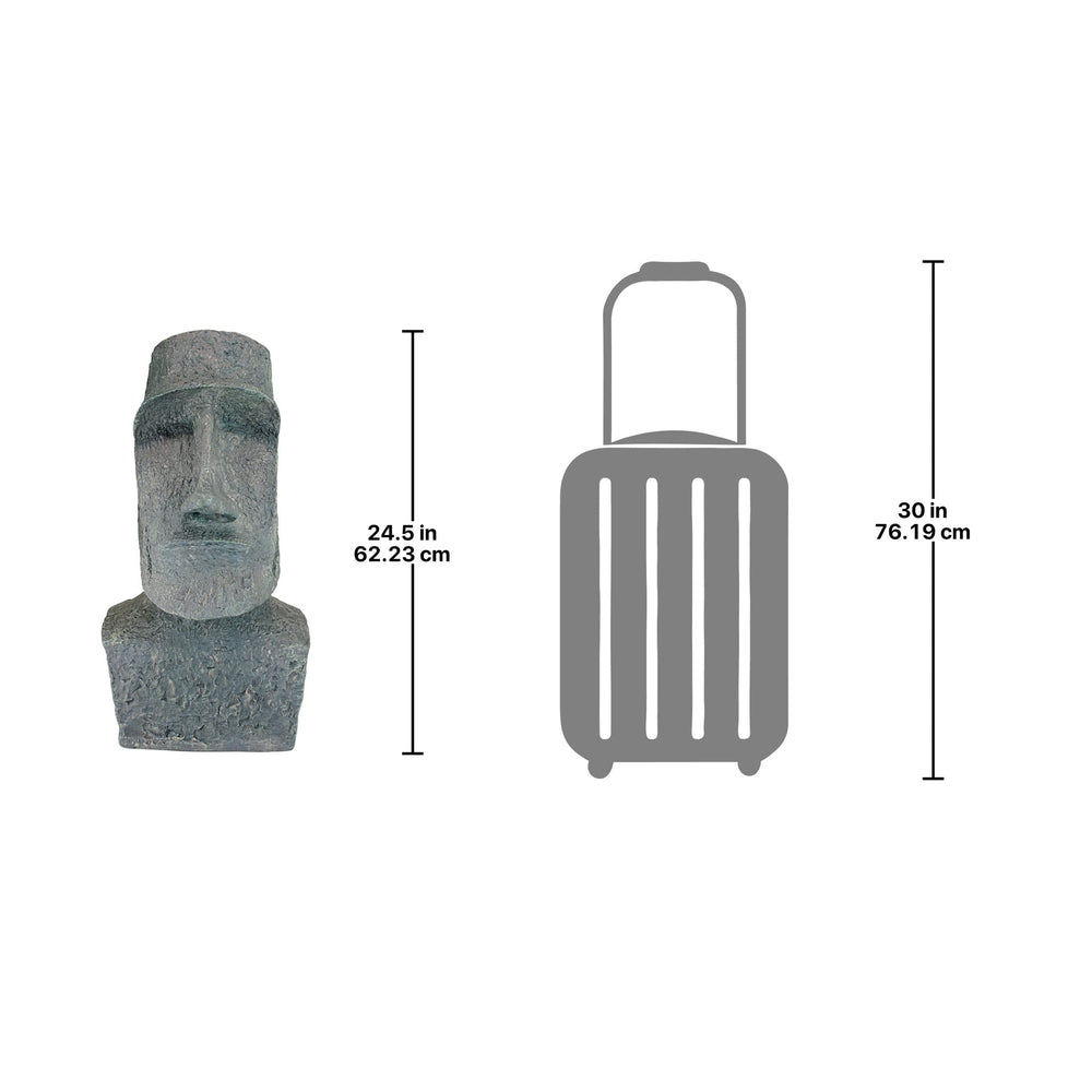 Design Toscano Moai styled indoors showing decorative versatility and conversation-starting benefit