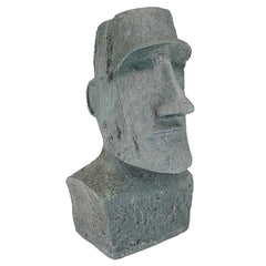 Design Toscano front view of Moai statue showing strong presence and focal benefit